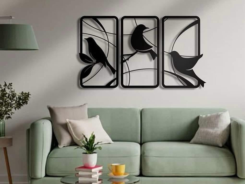 3 Love Birds - Wall Hanging