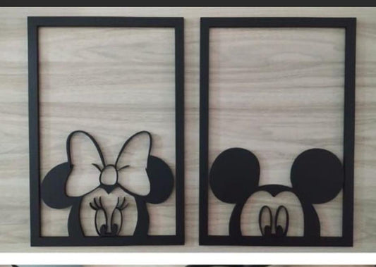 Micky and Minnie - Wall Hanging