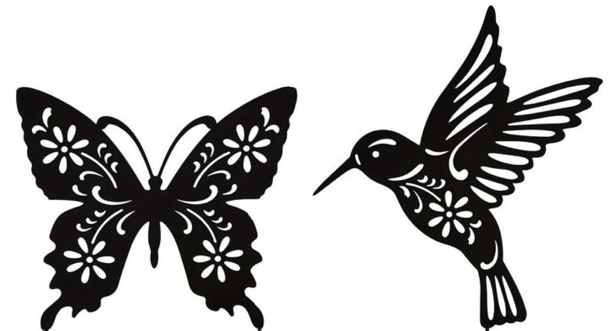 Humming Bird and Butterfly planter Decoration